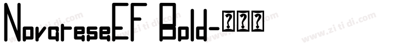 NovareseEF Bold字体转换
